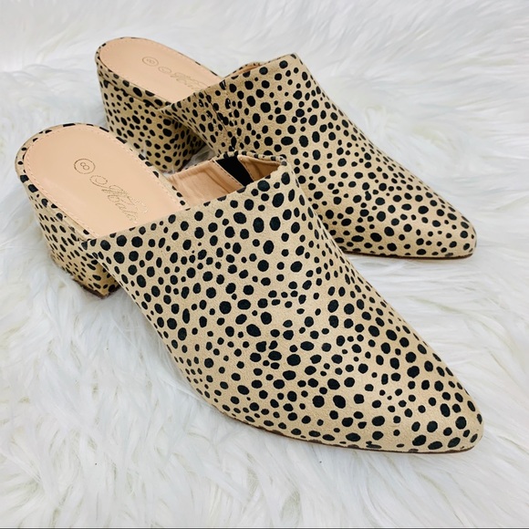 Leopard mule heel - Picture 2 of 3